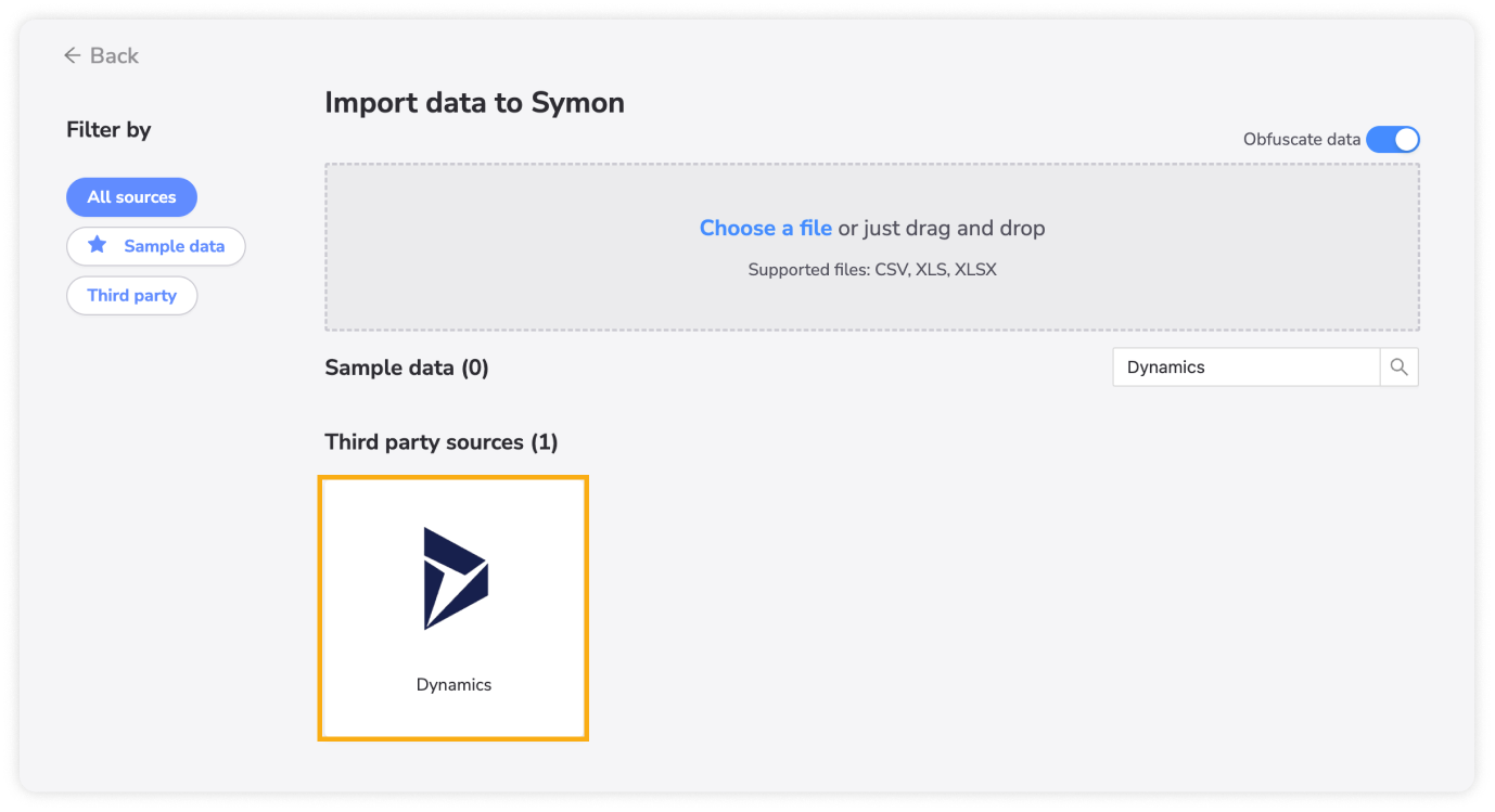 Import data to Symon.AI