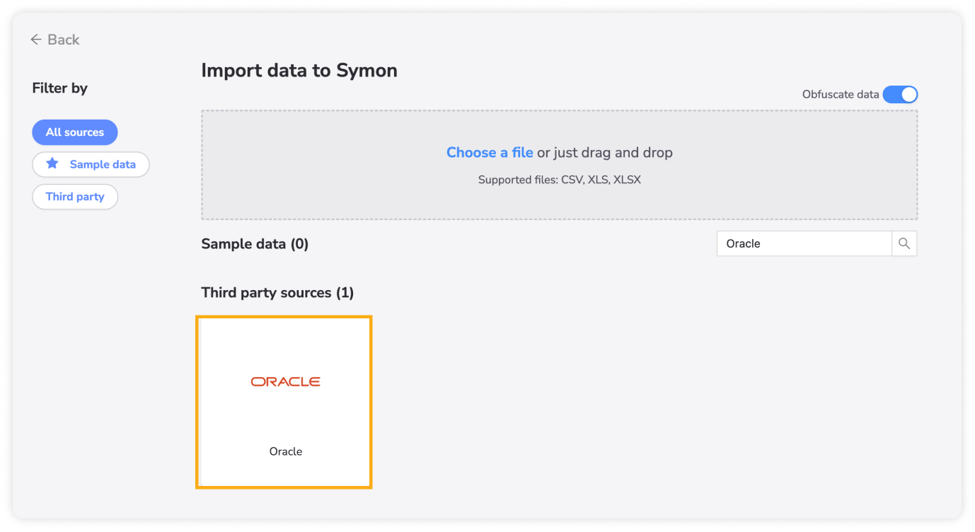 Import data to Symon.AI