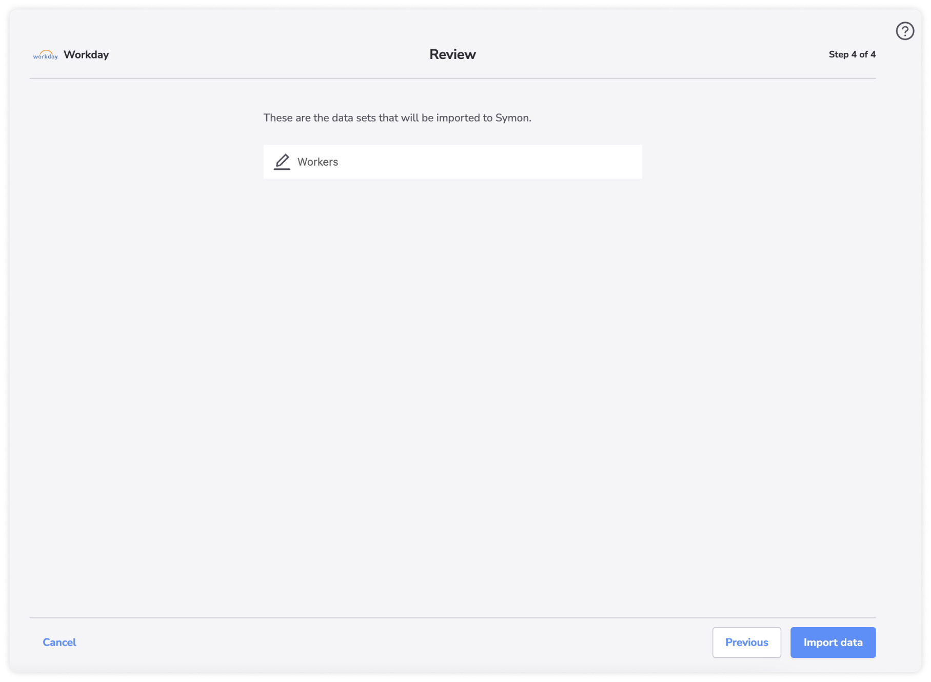 Review and Import data